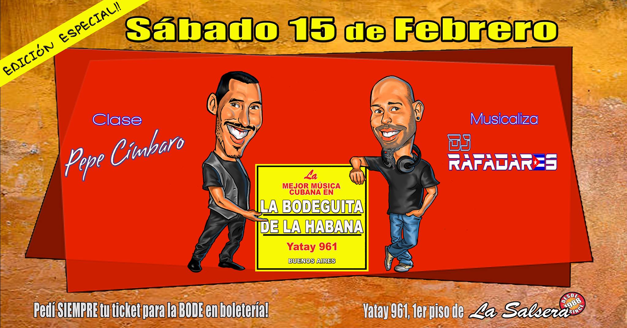 Sabado 15 de Febrero en la Bode, edición especial!