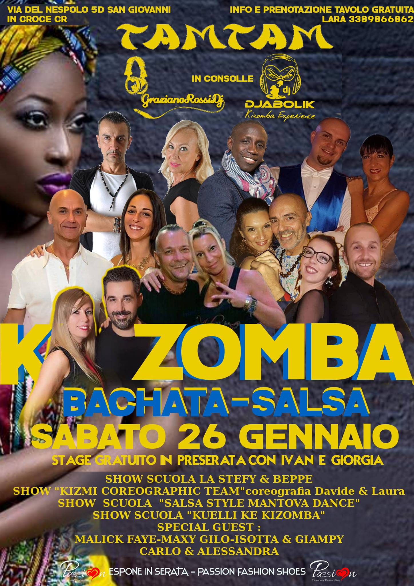Kizomba e non solo Sabato 26 Gennaio