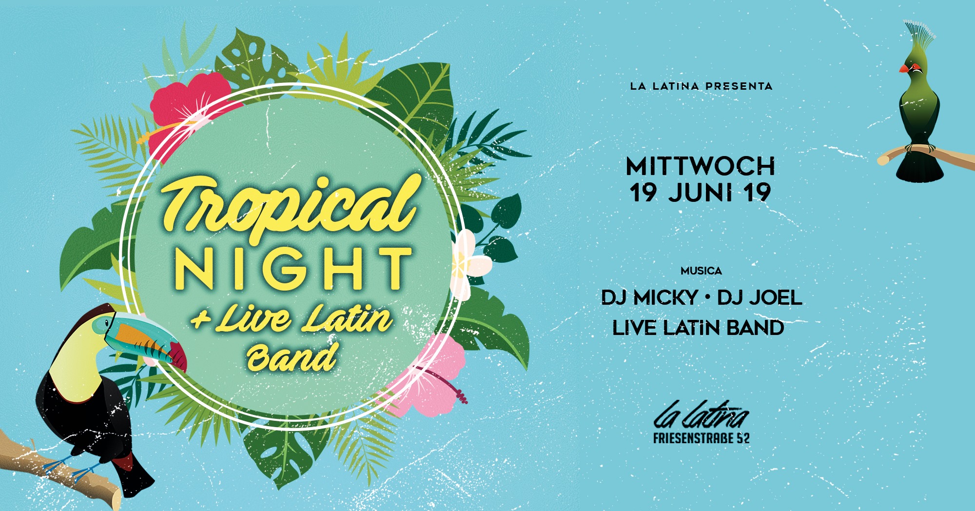 Tropical Night x Live Latin Band x La Latina