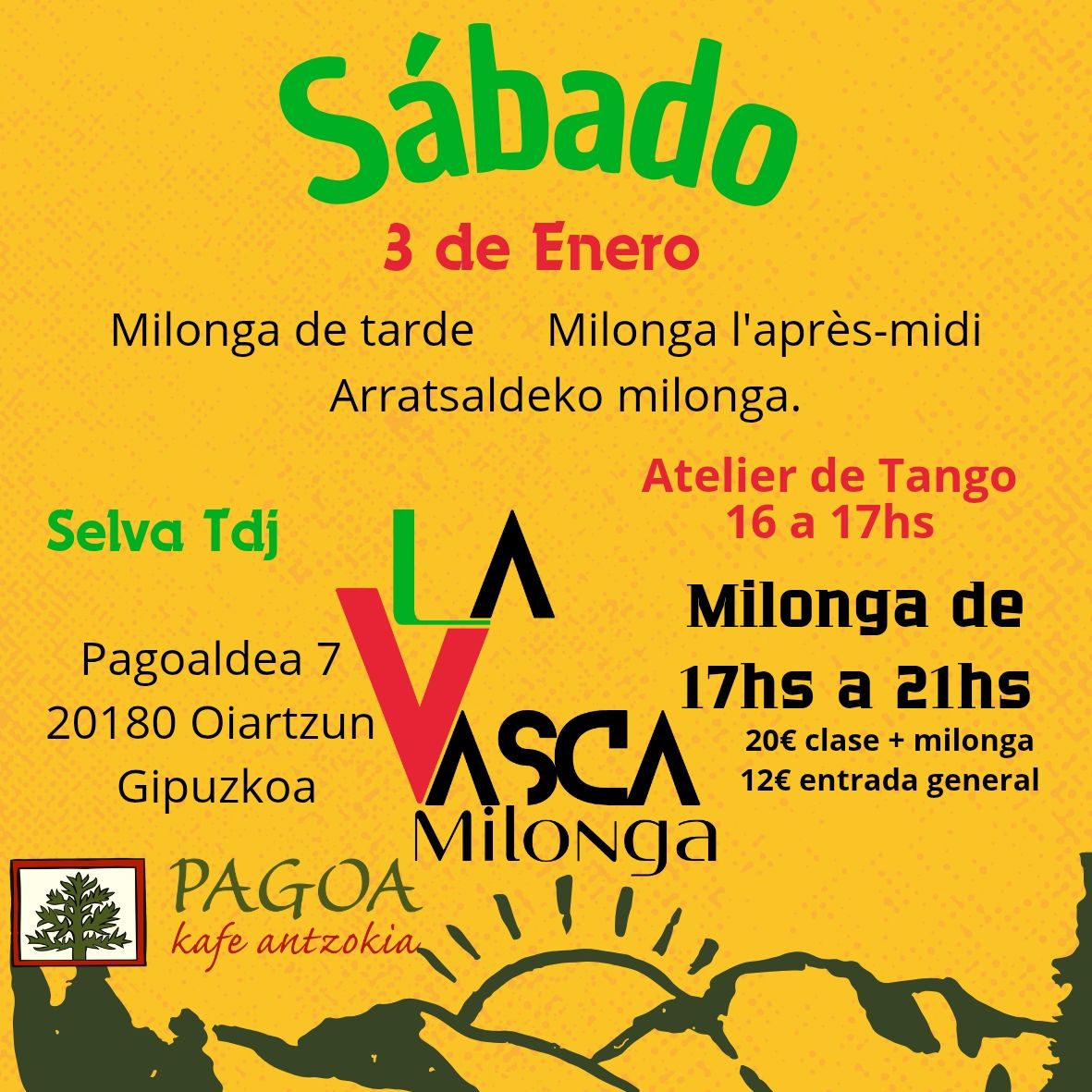 Milonga La Vasca de Tarde 3 de enero