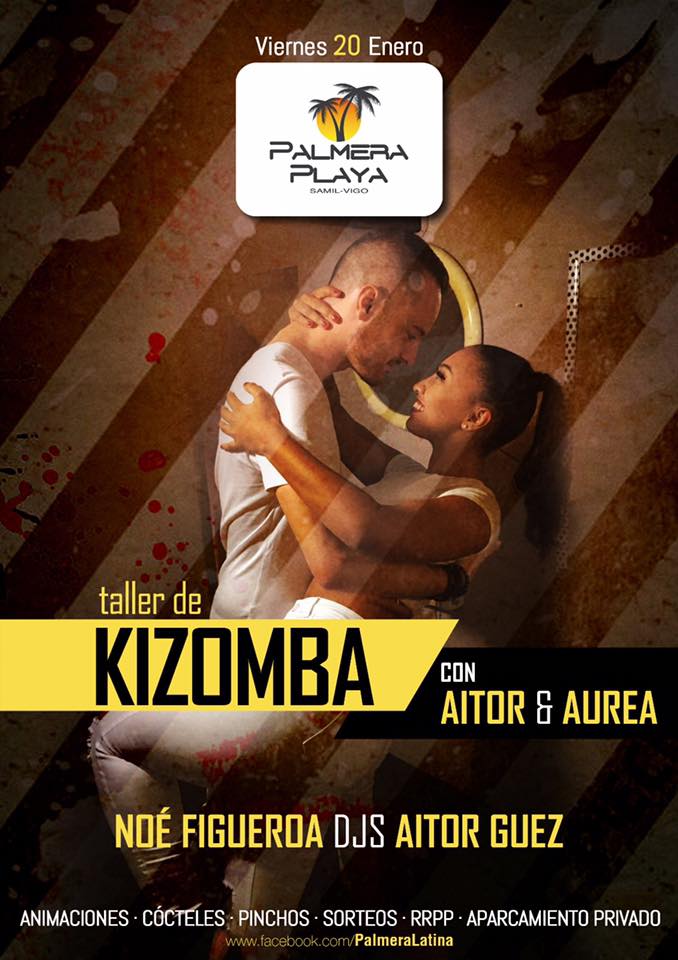 Taller de Kizomba con Aitor&Aurea en Palmera Playa!