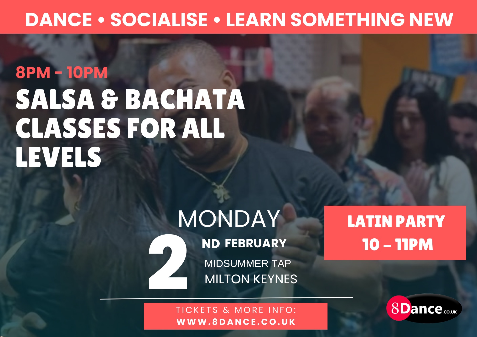 8Dance Mondays Salsa&Bachata Classes ❤️🔥