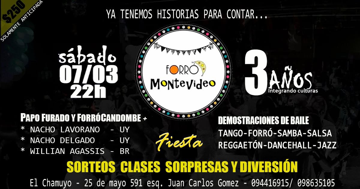 3 AÑOS De Forró MOntevideo