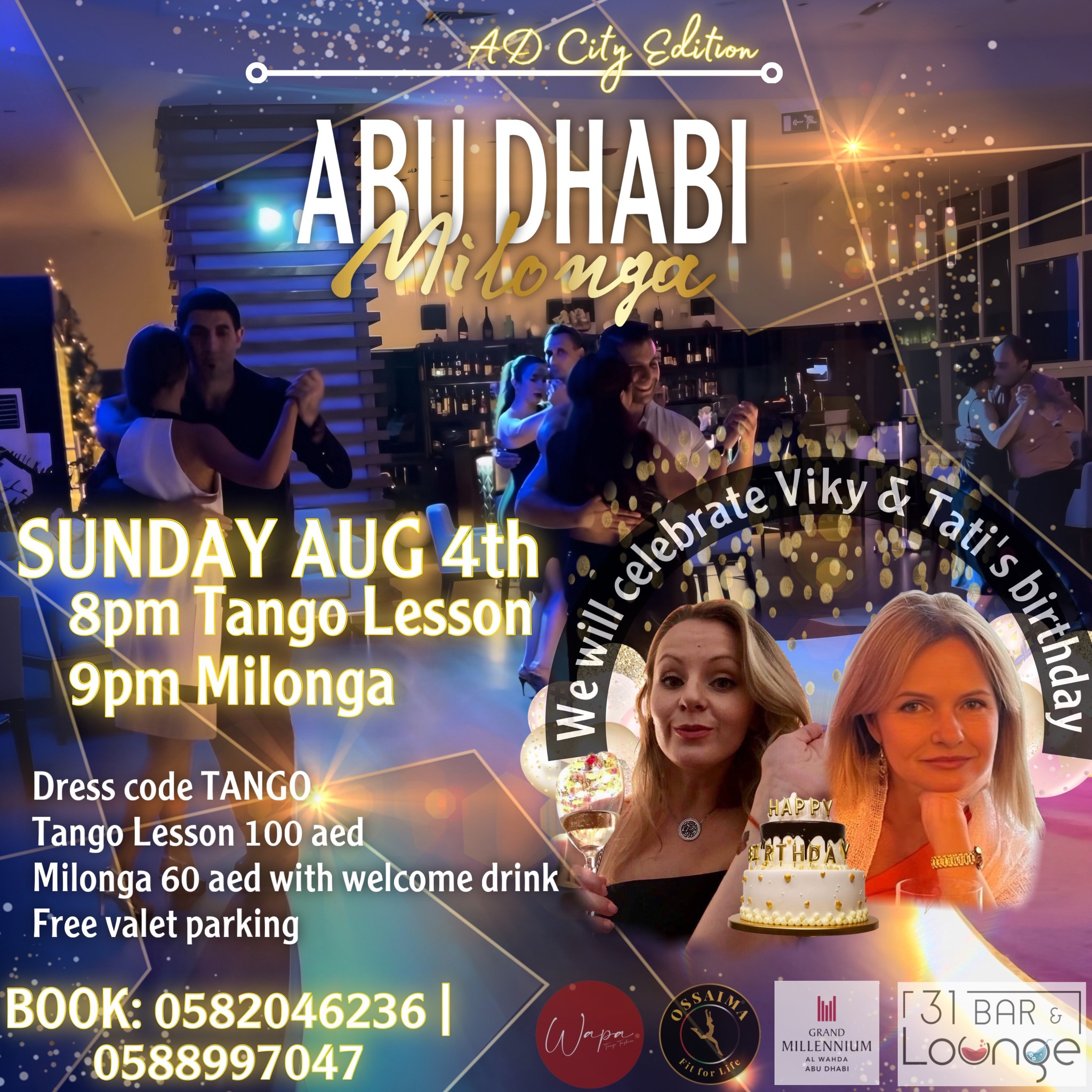 Abu Dhabi Milonga SUN August 4th