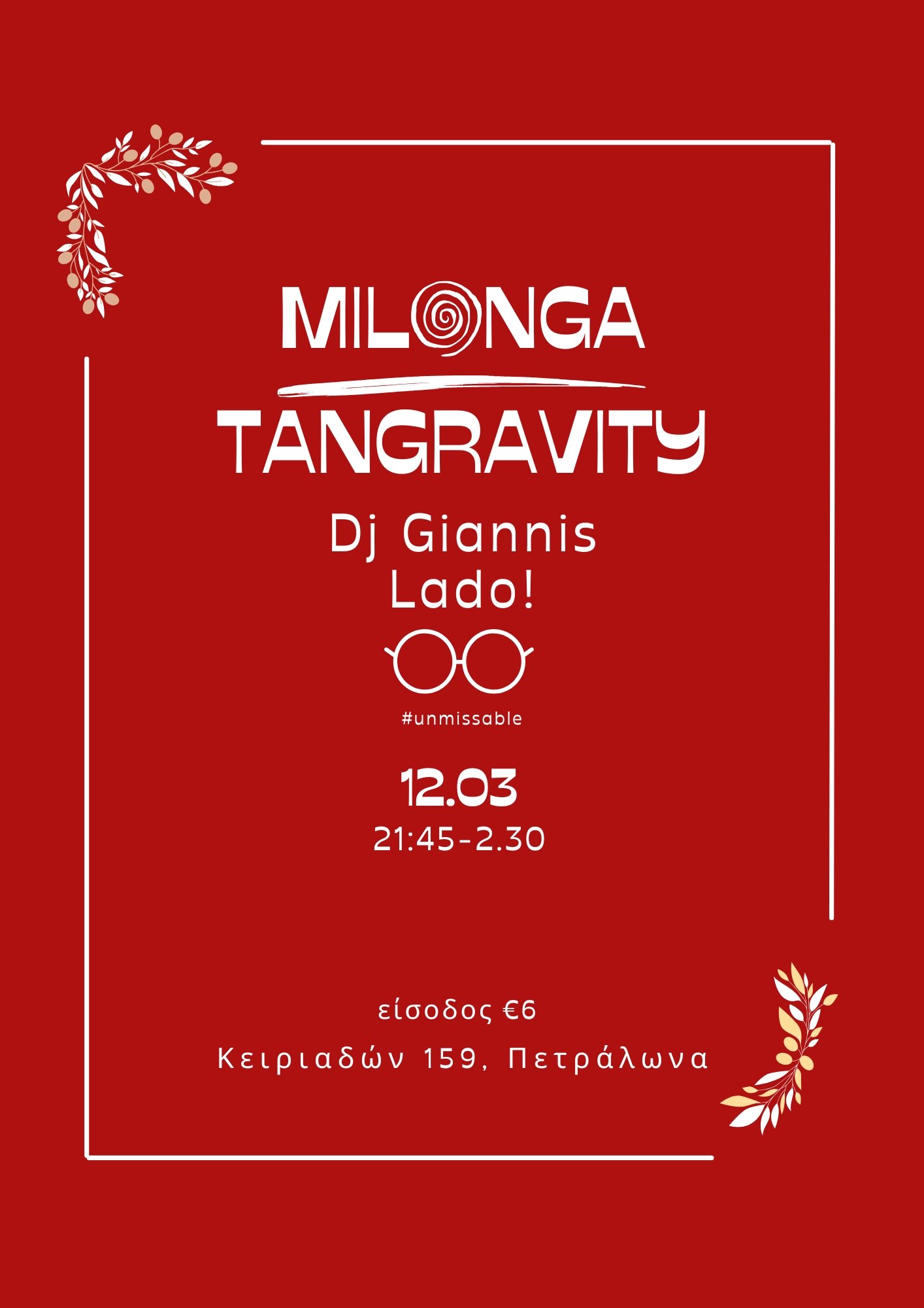Milonga Tangravity ~ Dj Giannis Lado !!!