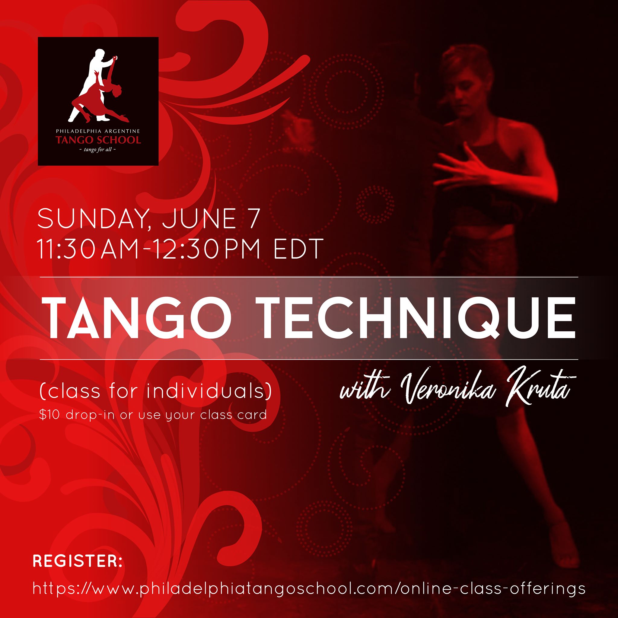 Tango Technique with Veronika Kruta - Sunday, June 7, 11:30 am