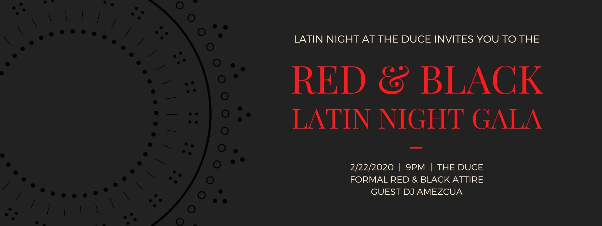 Red & Black Latin Night Gala