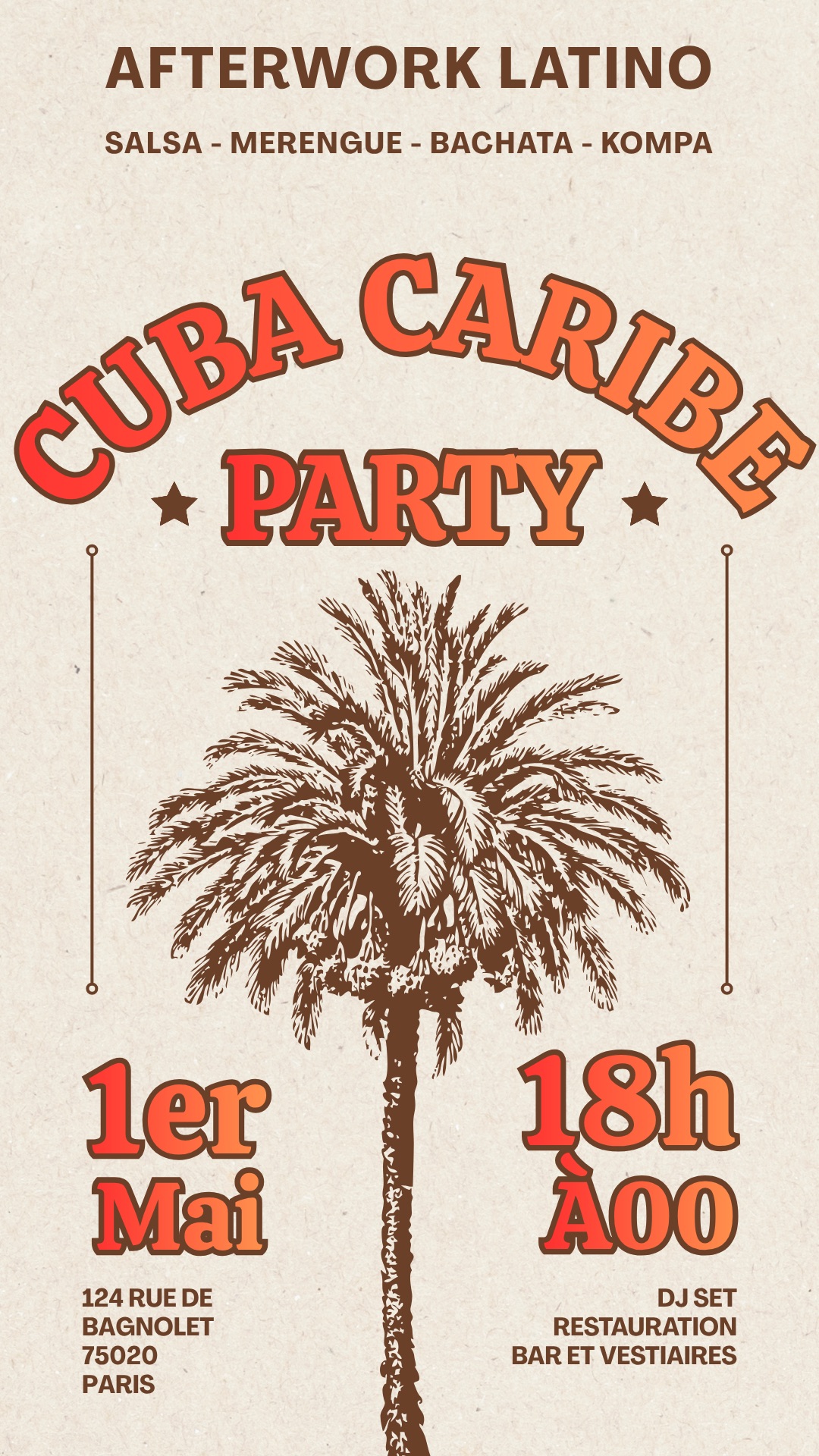 Cuba Caribe - soirée mensuelle du 1er Mai