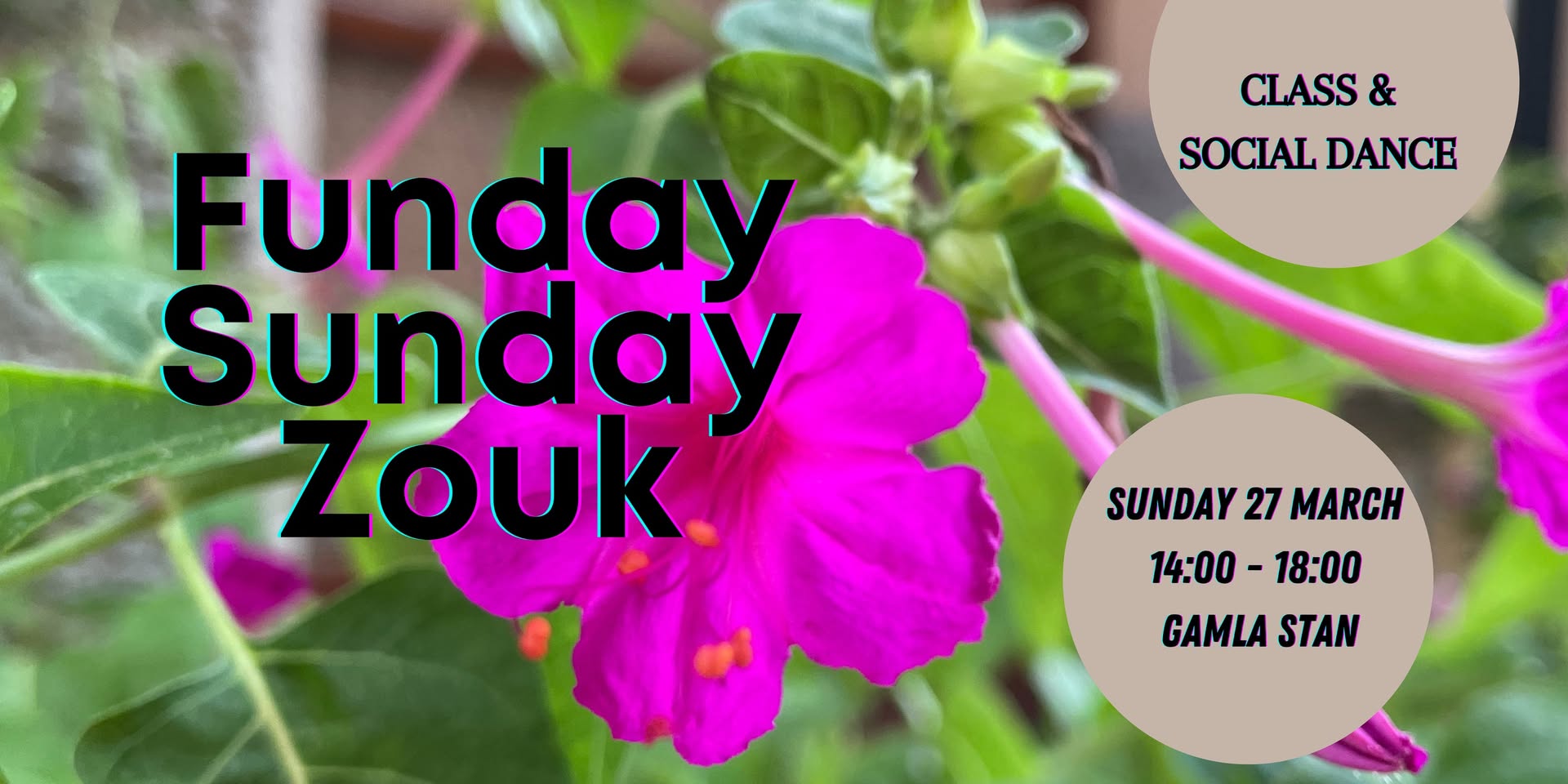 Sunday Funday Zouk - Lektion + Socialdans