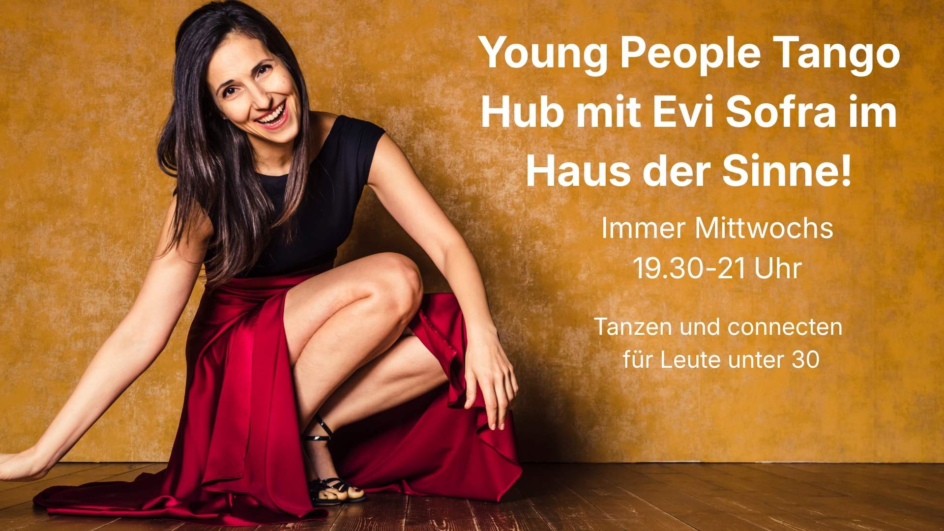 Young People Tango Hub mit Evi Sofra Tangounterricht für Leute unter 30 Jahren dance and connect