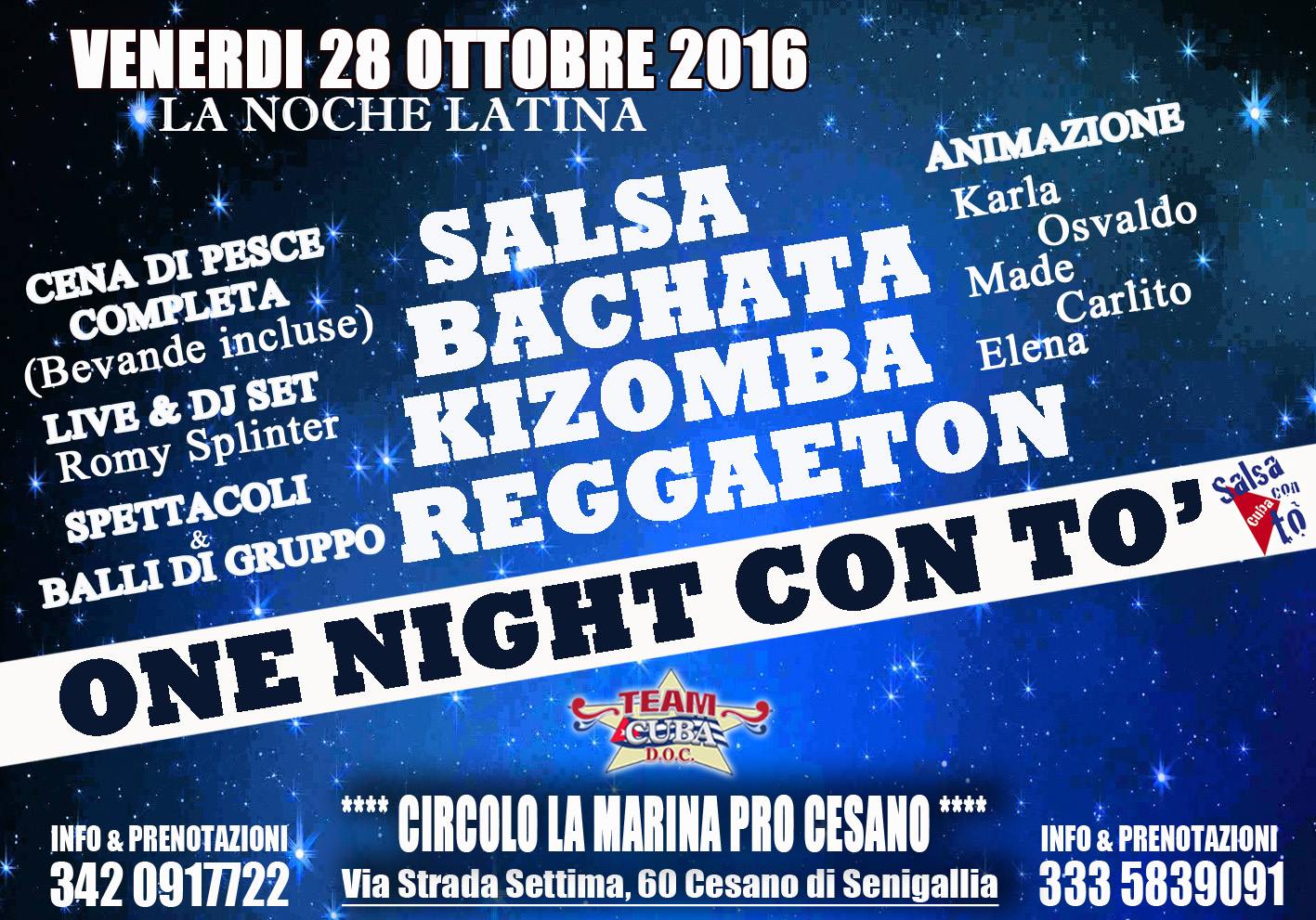 ONE NIGHT latino con TÓ__!!!