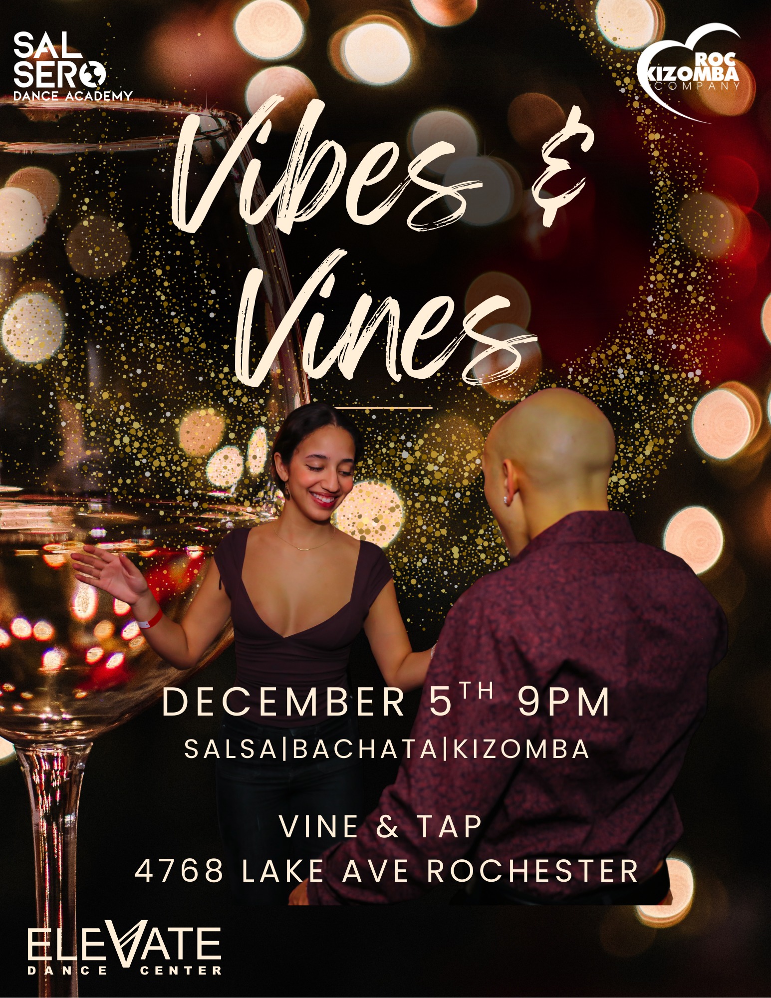 Vibes & Vines THIS Friday 9PM-1AM - DJ Salsero - Bachata Lesson