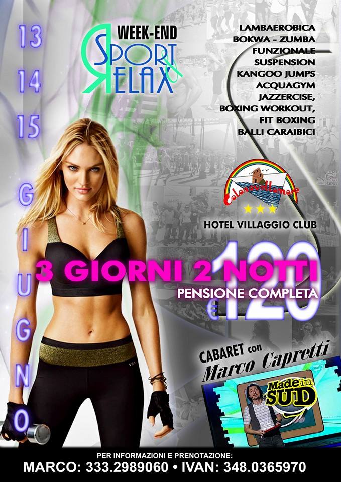 Week end Sport & Relax 13-14-15 Giugno 2014 Calanovellamare