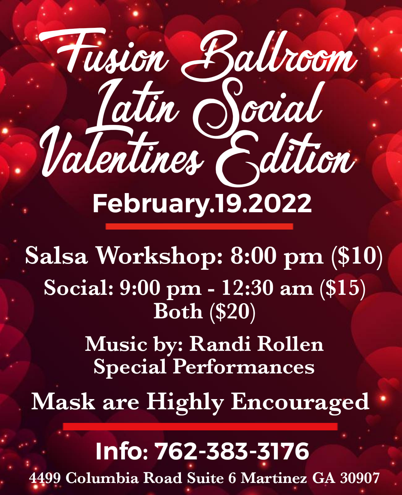 Fusion Ballroom Latin Social Valentines Edition