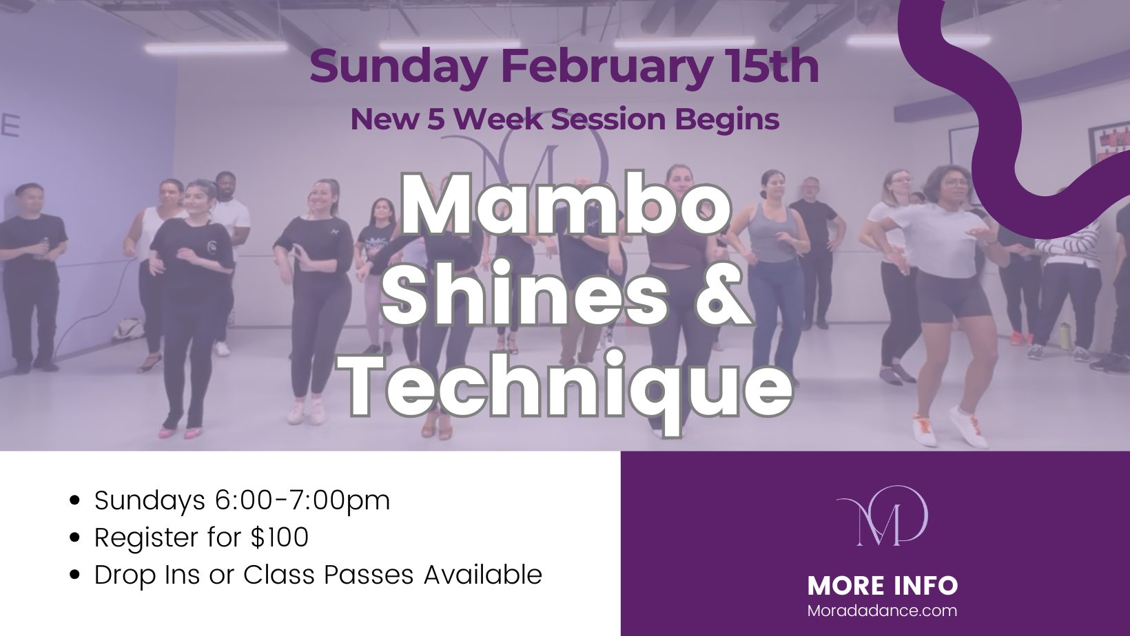 β¨ Mambo Shines & Technique 5 Week Session β¨