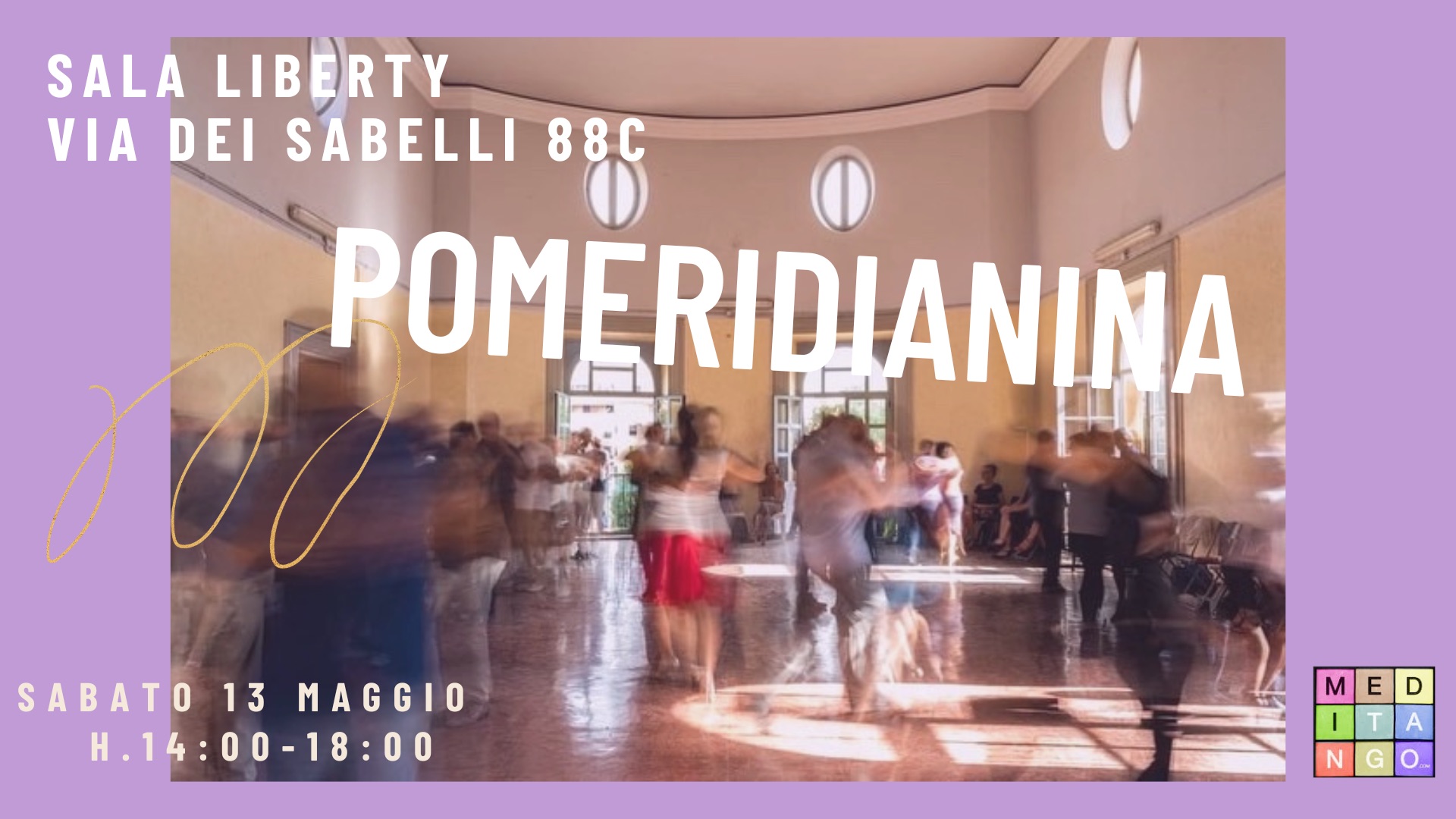 Pomeridianina in Sala Liberty, lez Gratuita di Milonga, Raimondo Balboni dj