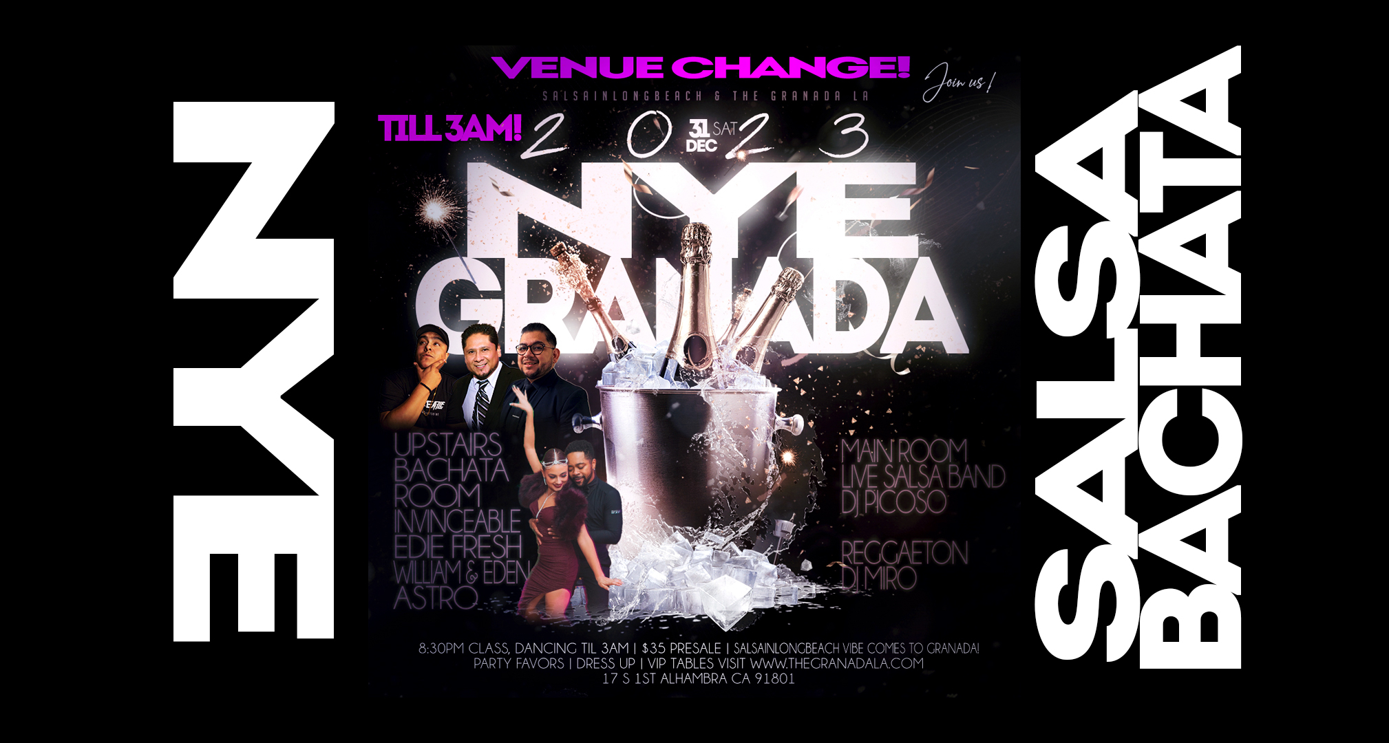 NYE 2023 MOVED TO GRANADA!