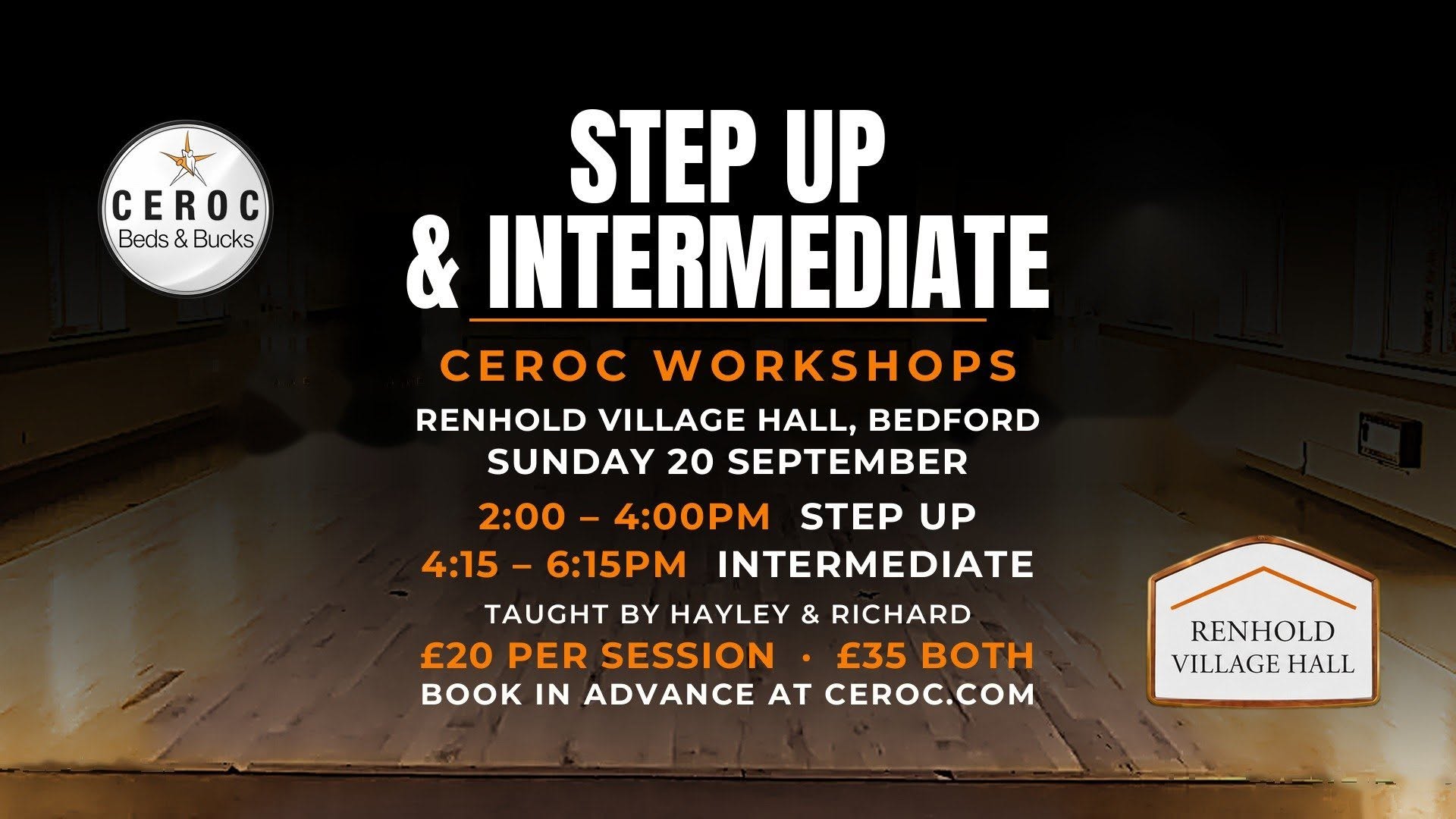 Step Up Intermediate Workshops in Bedford