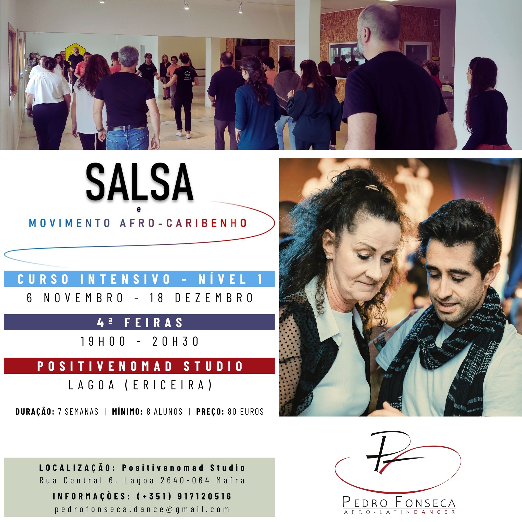 Curso Intensivo de Salsa e Movimento Afro-Caribenho (Nível 1)