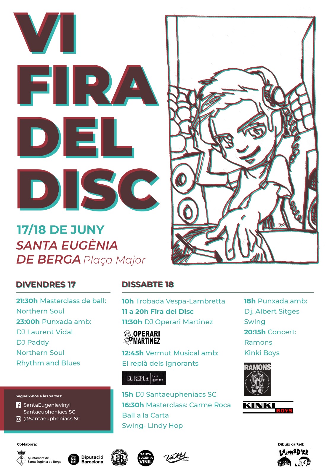 CLASSE OBERTA DE LINDY HOP (inici) a la VI Fira del disc de Sta. Eugènia de Berga