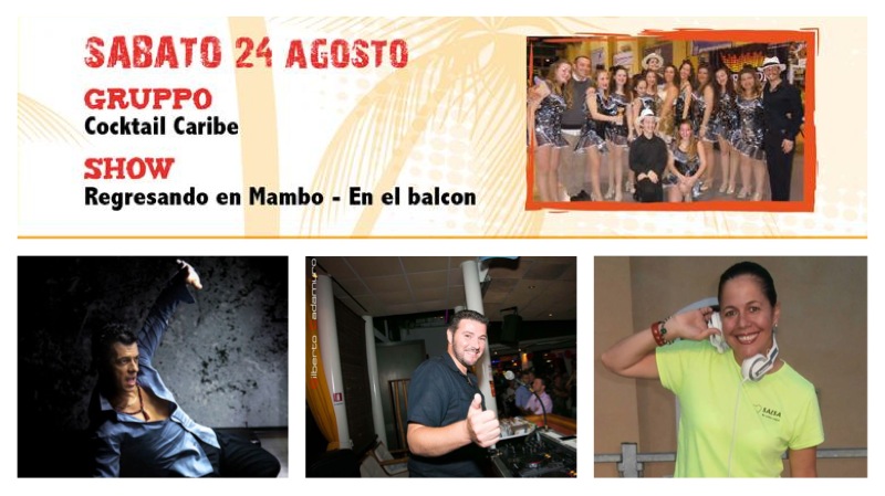 Sabato 24.08 doppia situazione salsera. Cuba e Portorico