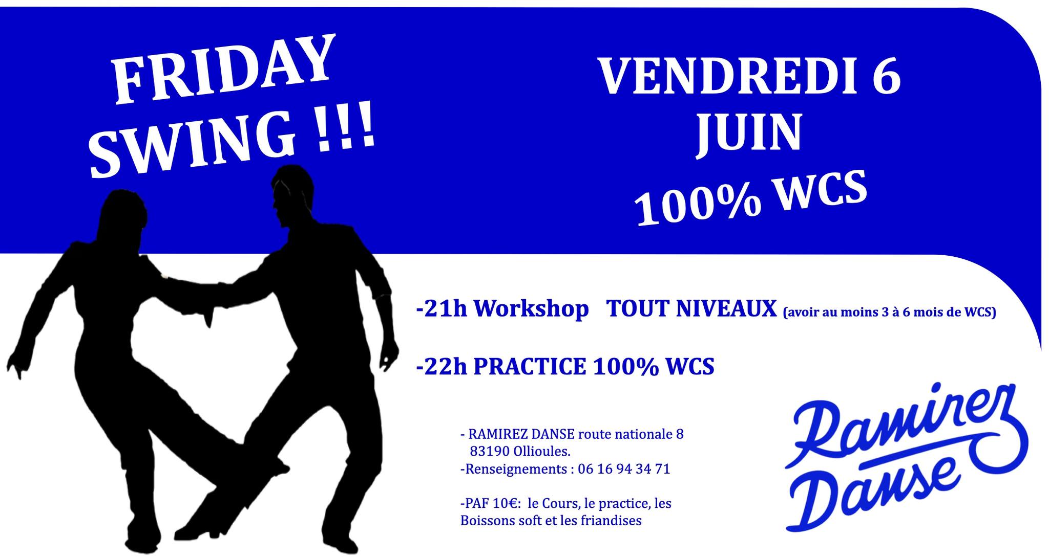 Friday Swing 100% WCS Cours + mise en pratique.