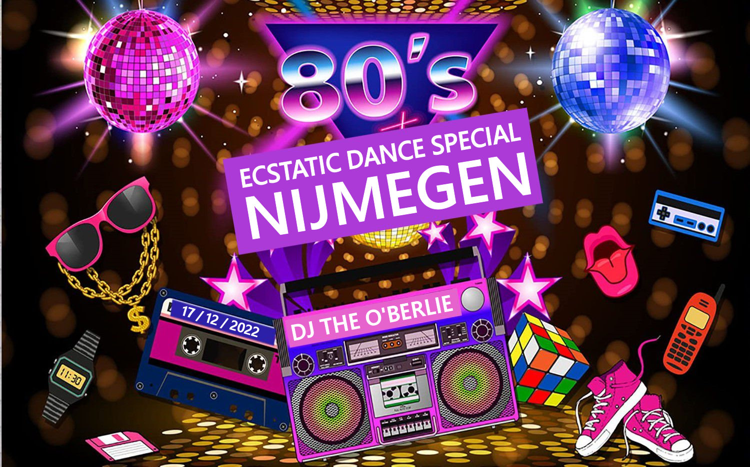 Ecstatic Dance Nijmegen β DJ THE O'BERLIE β 80's SPECIAL*