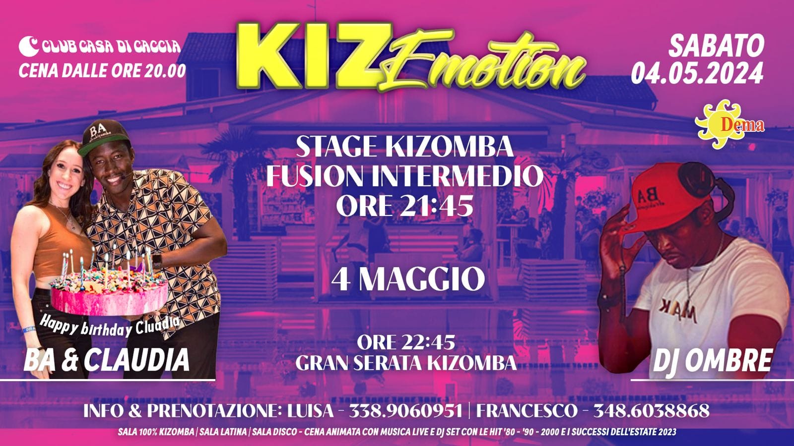 KIZOMBA ÈMOTION SABATO 4 MAGGIO 2024