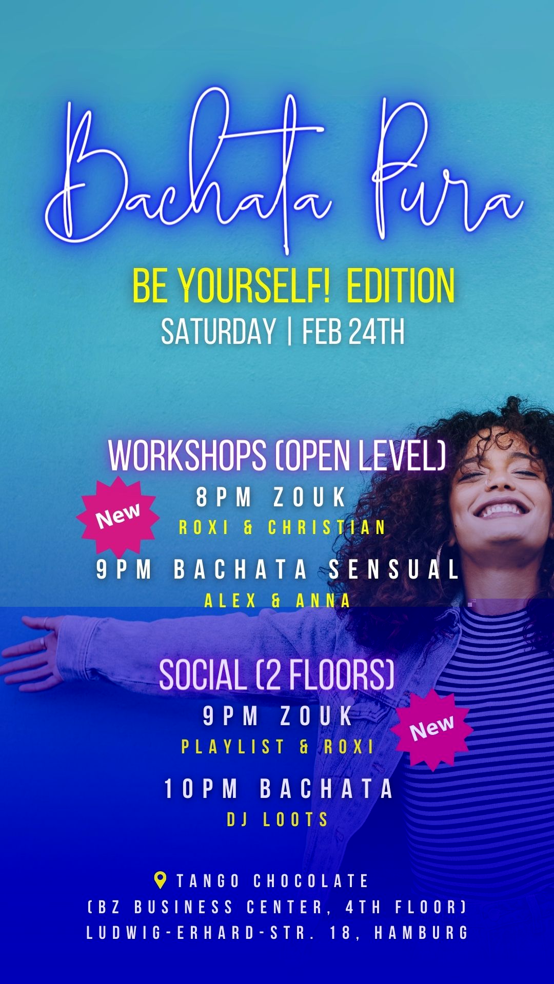 Bachata Pura 💃🏼 BE YOURSELF 🫵 Edition NEW: Zouk Floor🕺
