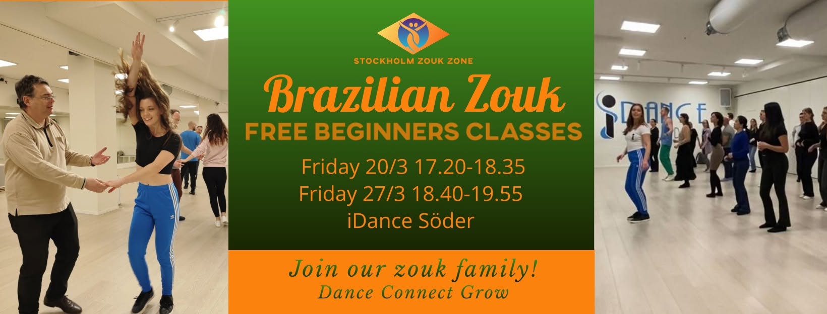 Brazilian Zouk - Free try-out at iDance. Beginners