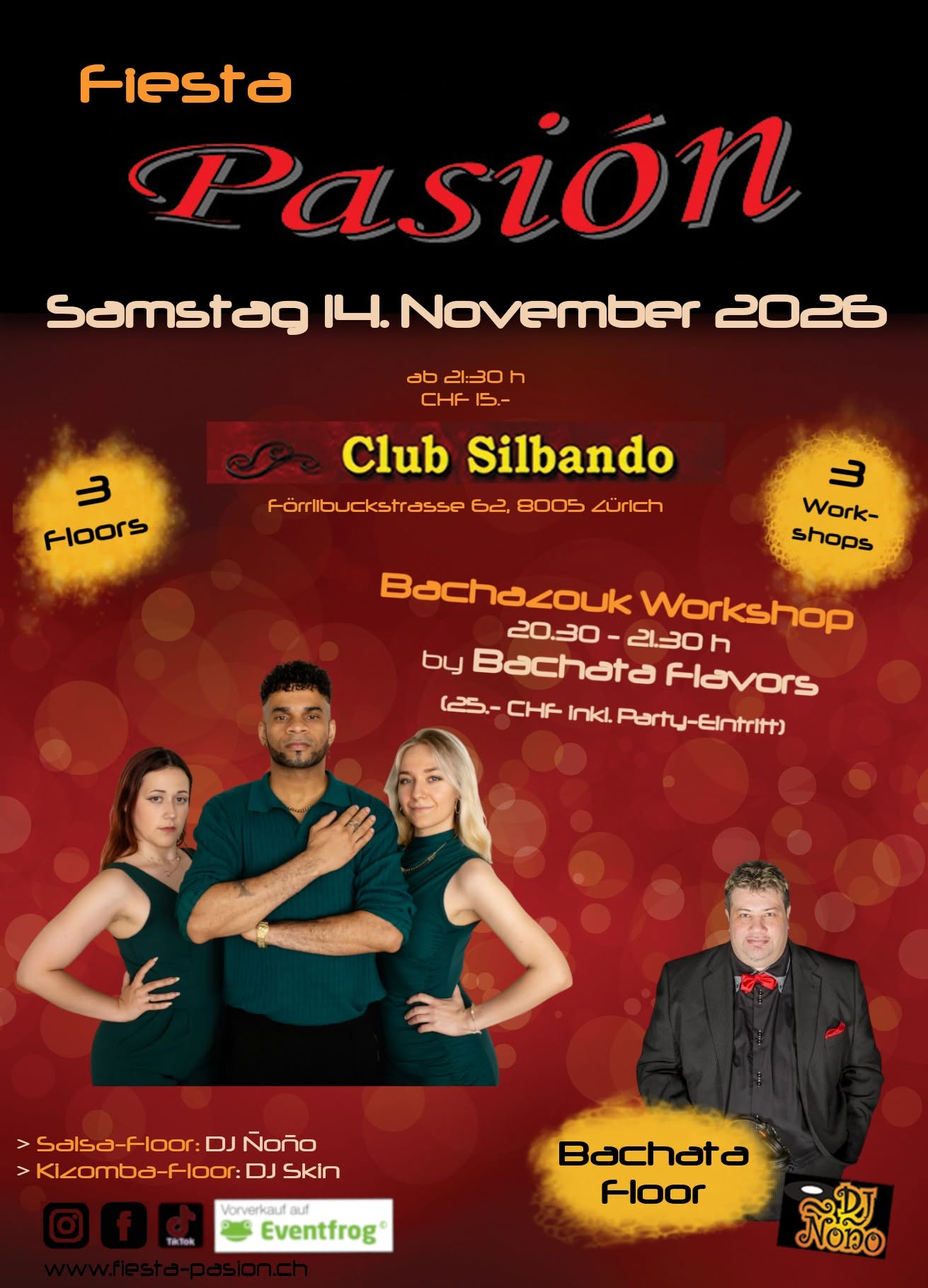 Bachazouk Workshop mit Bachata Flavors (Dance Spot Zürich)
