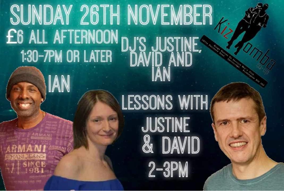 Kizomba CoOp 26th Nov. Ian, Justine & David π₯π₯π₯ lesson with Justine & David
