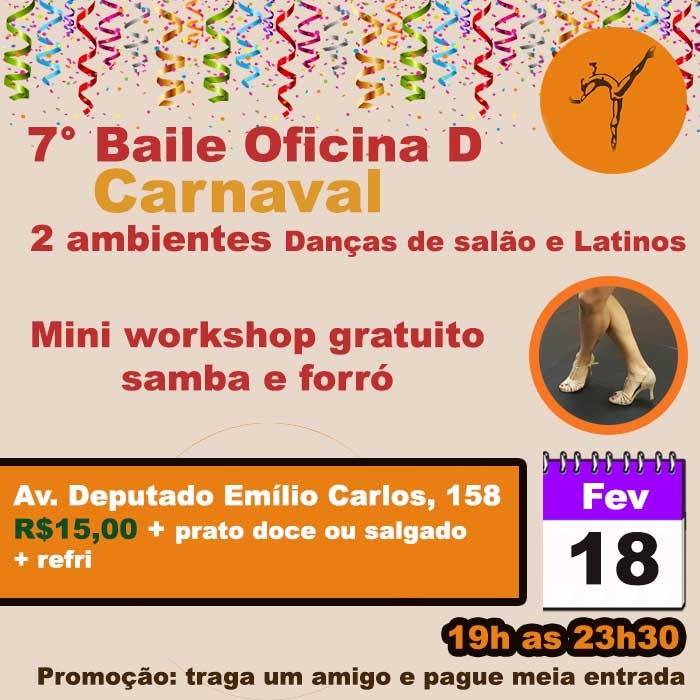 7° Baile Dança de Salão Oficina D - Carnaval 2017