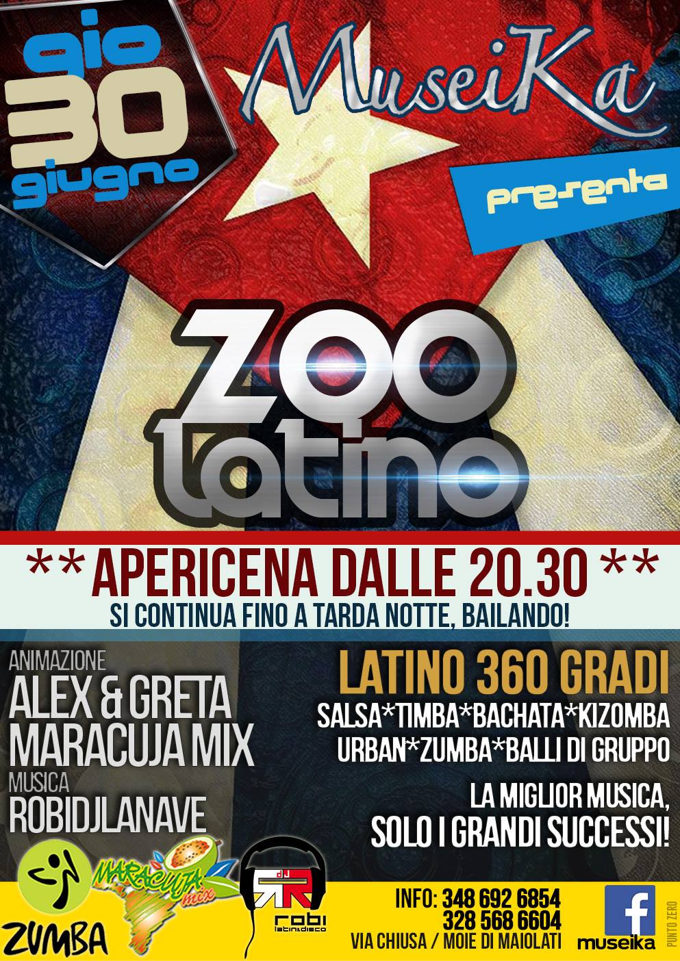 30 Giugno · Giovedi Latino al Museika by Zoo Latino