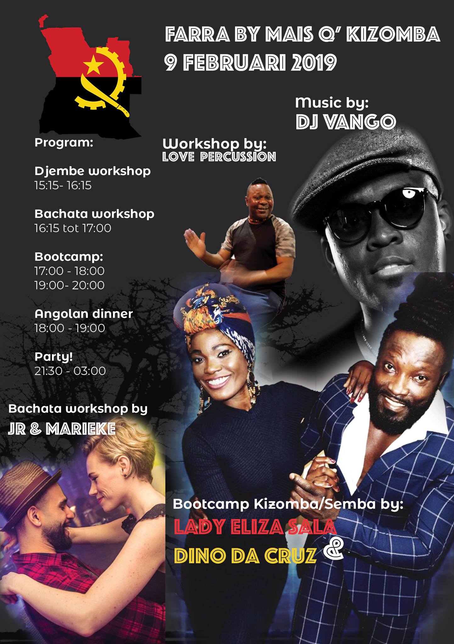 Farra by Mais Q' kizomba met Bootcamp Kizomba en Semba