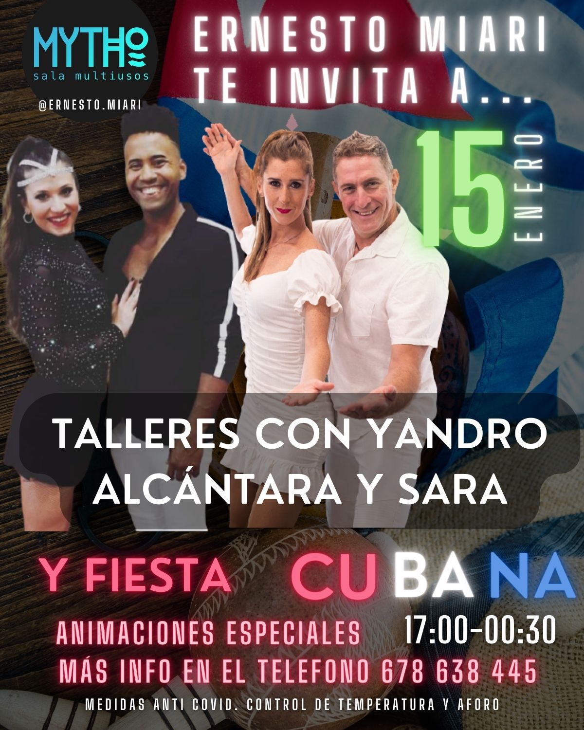 Fiesta Post navidad, talleres con Yandro Alcántara