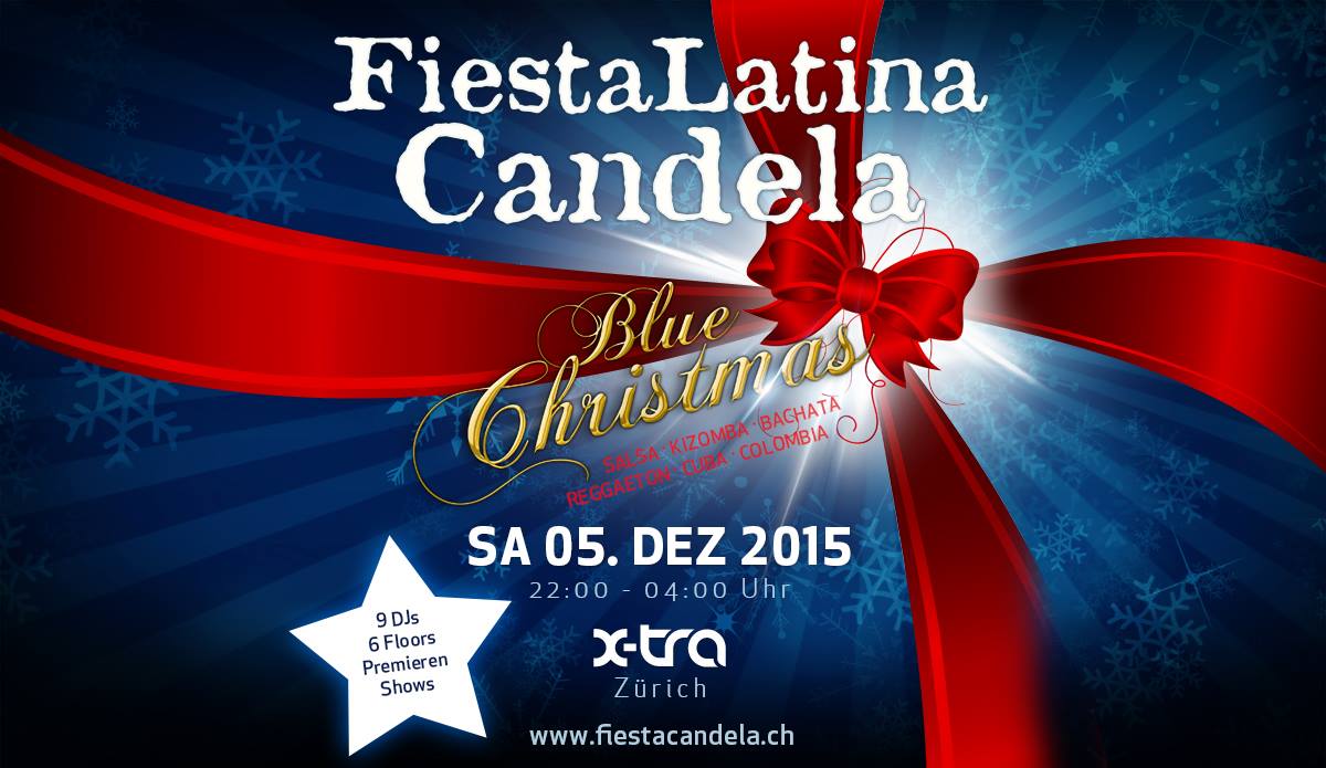 Fiesta Latina Candela - Blue Christmas