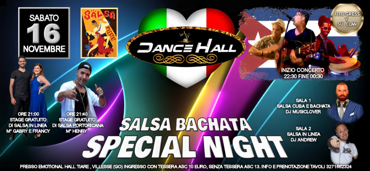 SPECIAL NIGHT salsa e bachata