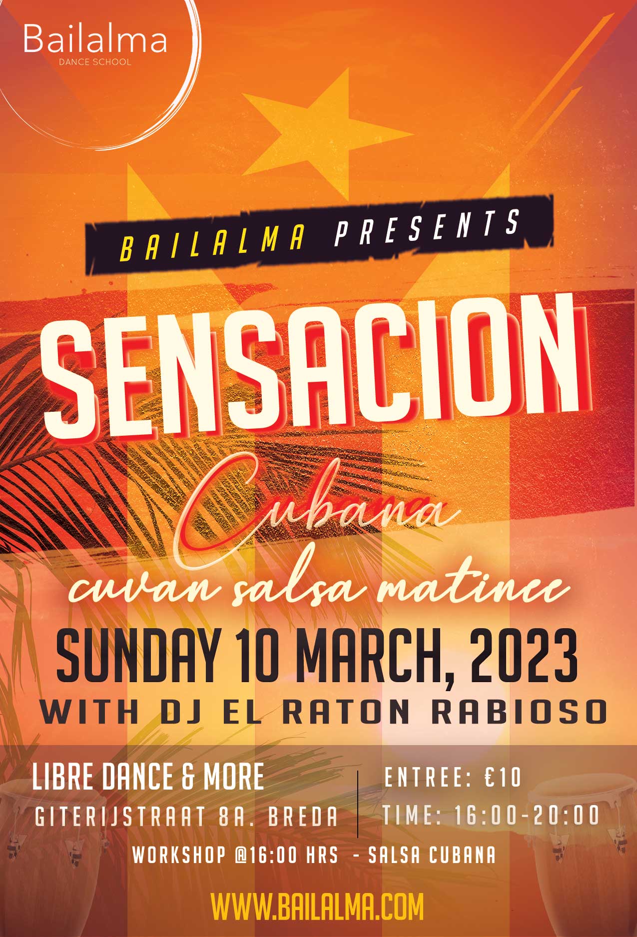 Sensación Cubana Cubaanse Salsa Matinee 8 Oktober 2023