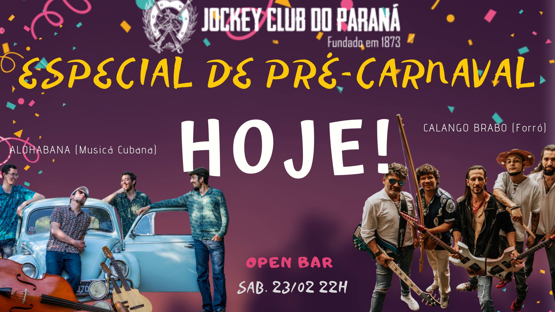 Sábado de Pré-Carnaval Salsa e Forró ao vivo