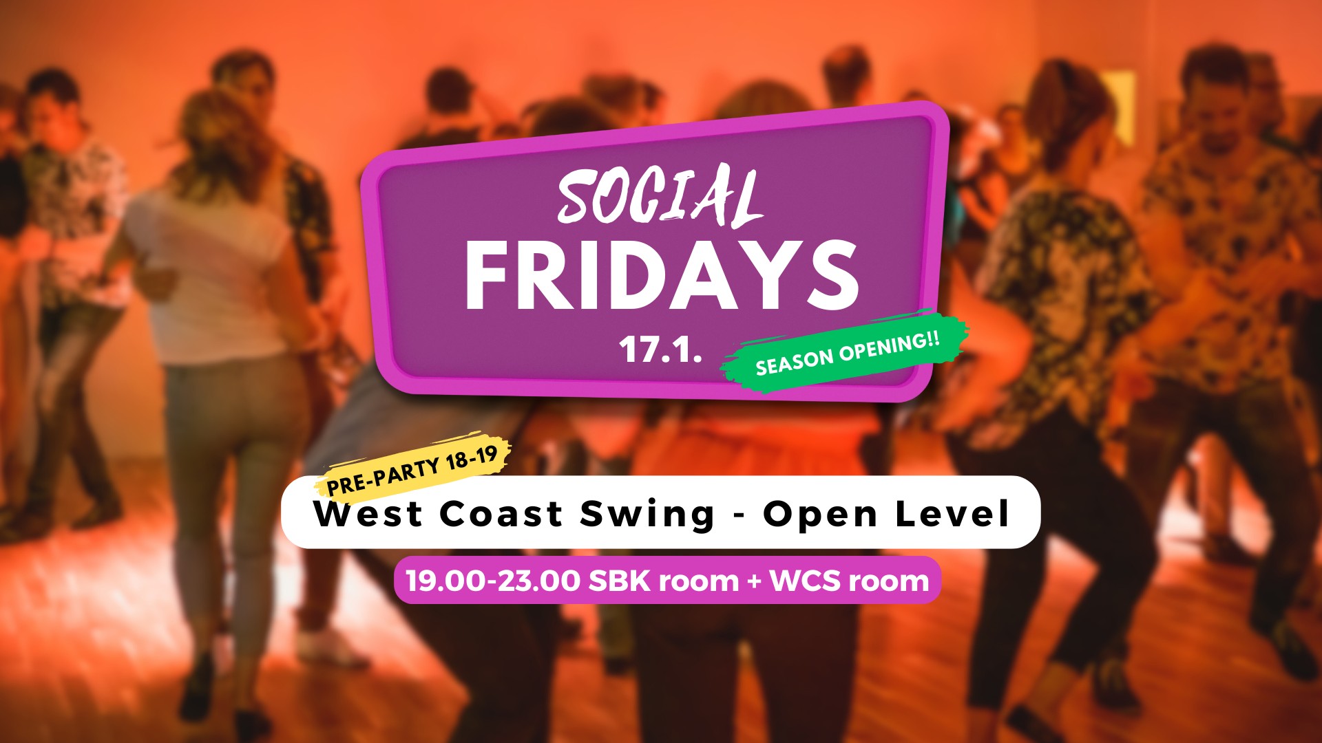 Social Fridays 17.1. - Season Opening