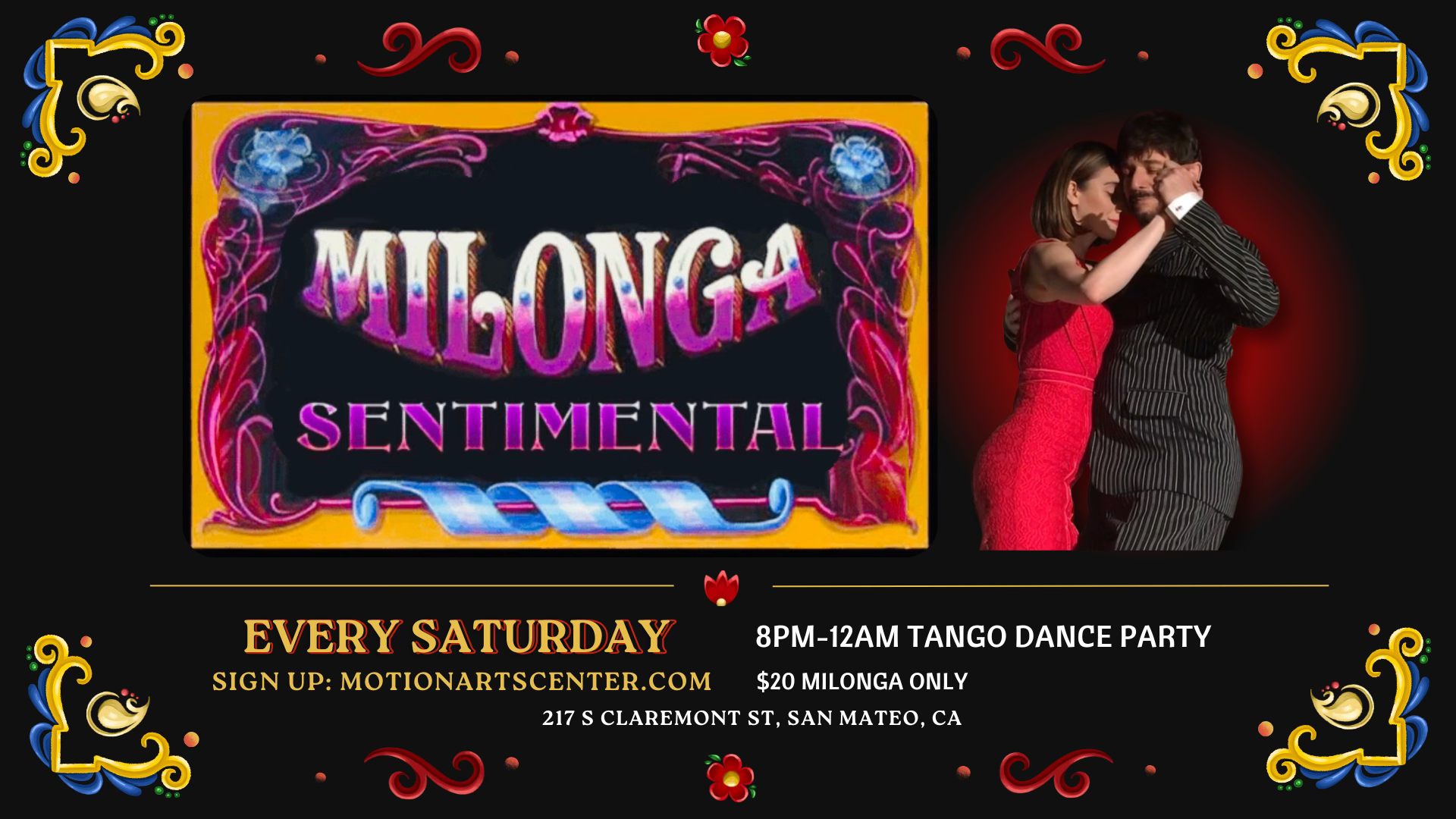 MILONGA SENTIMENTAL IN SAN MATEO!