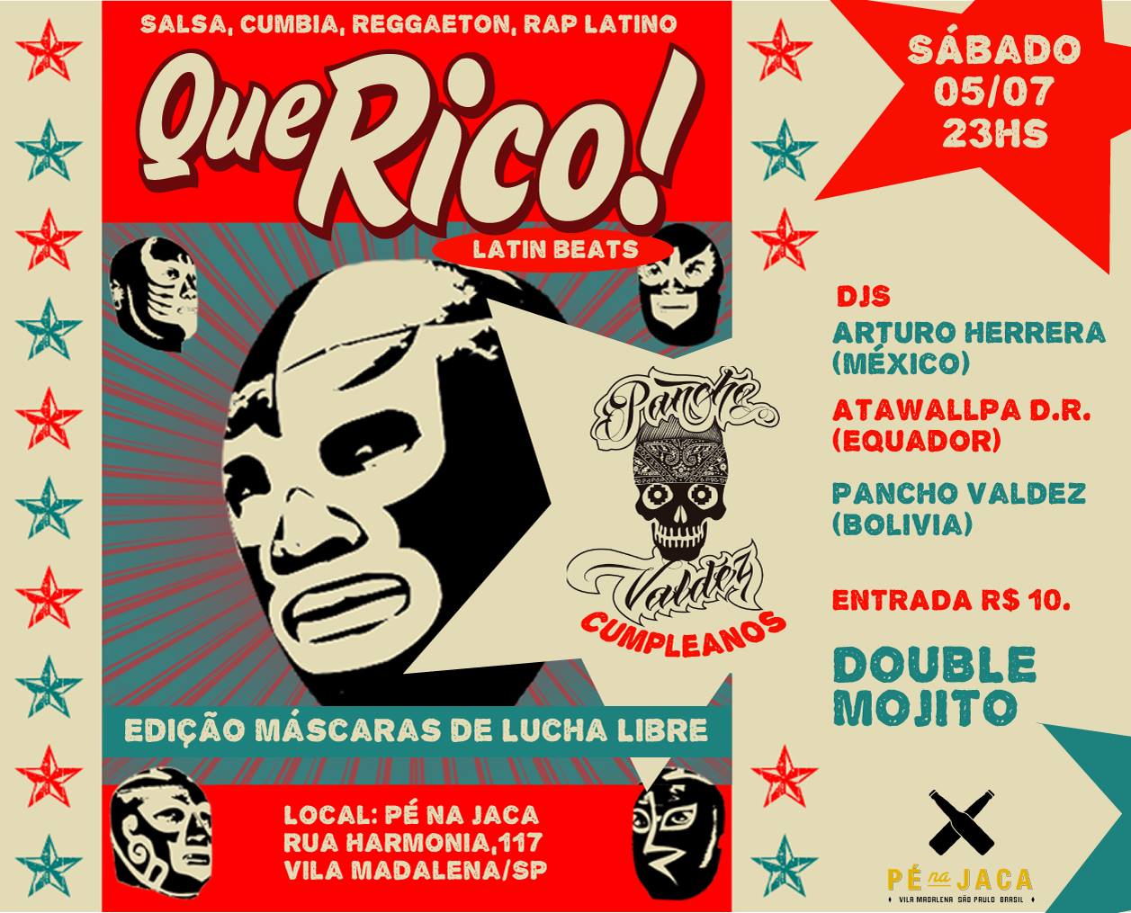 FESTA QUE RICO! Latin Beats - Edição Máscaras de Lucha Libre