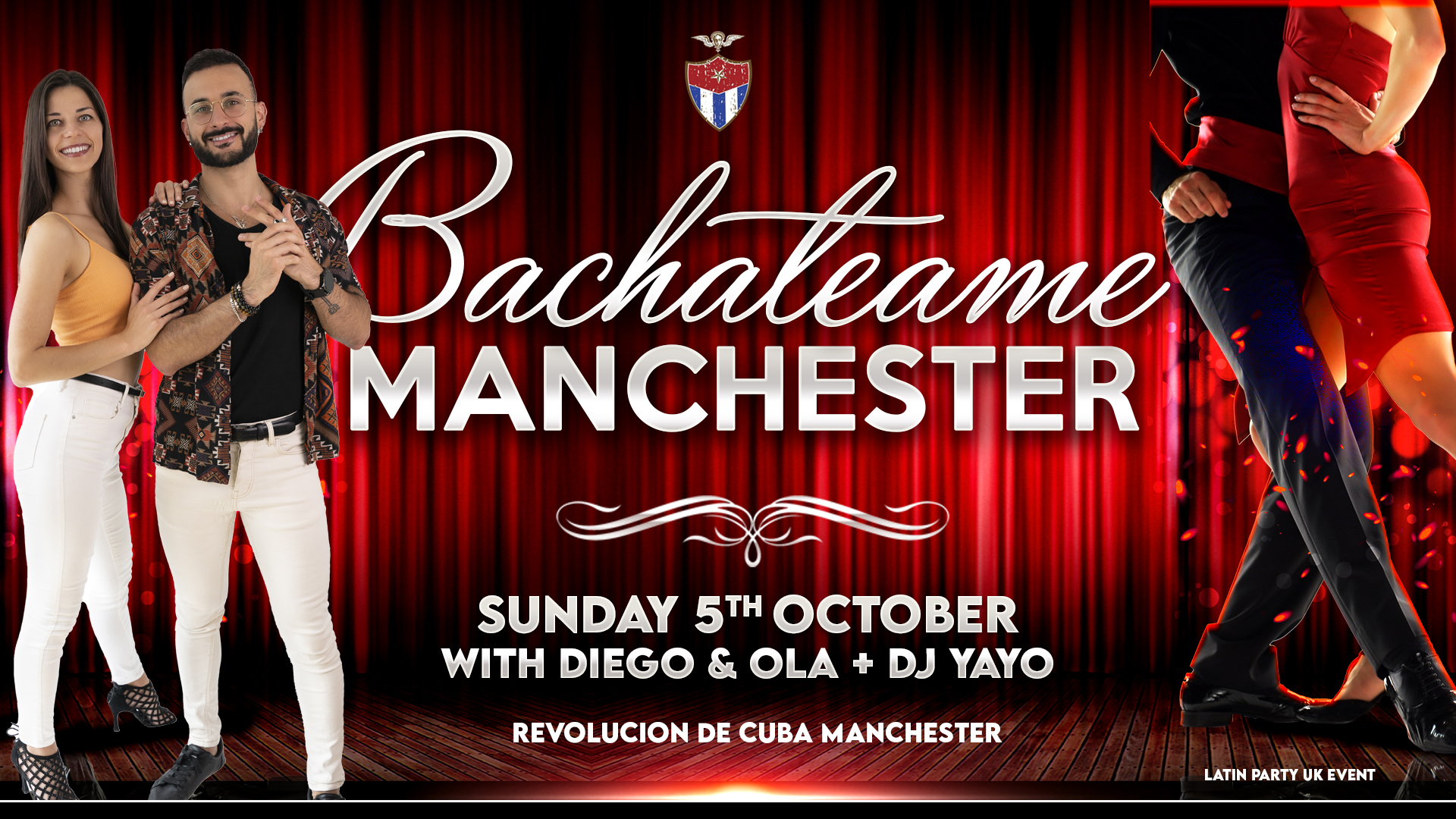 Bachateame Manchester - Sunday 5th October Revolucion de Cuba