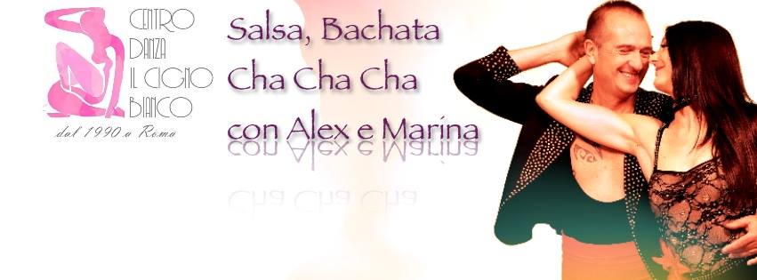 Nuova stagione corsi di Salsa e Bachata al Cigno Bianco con Alex e Marina