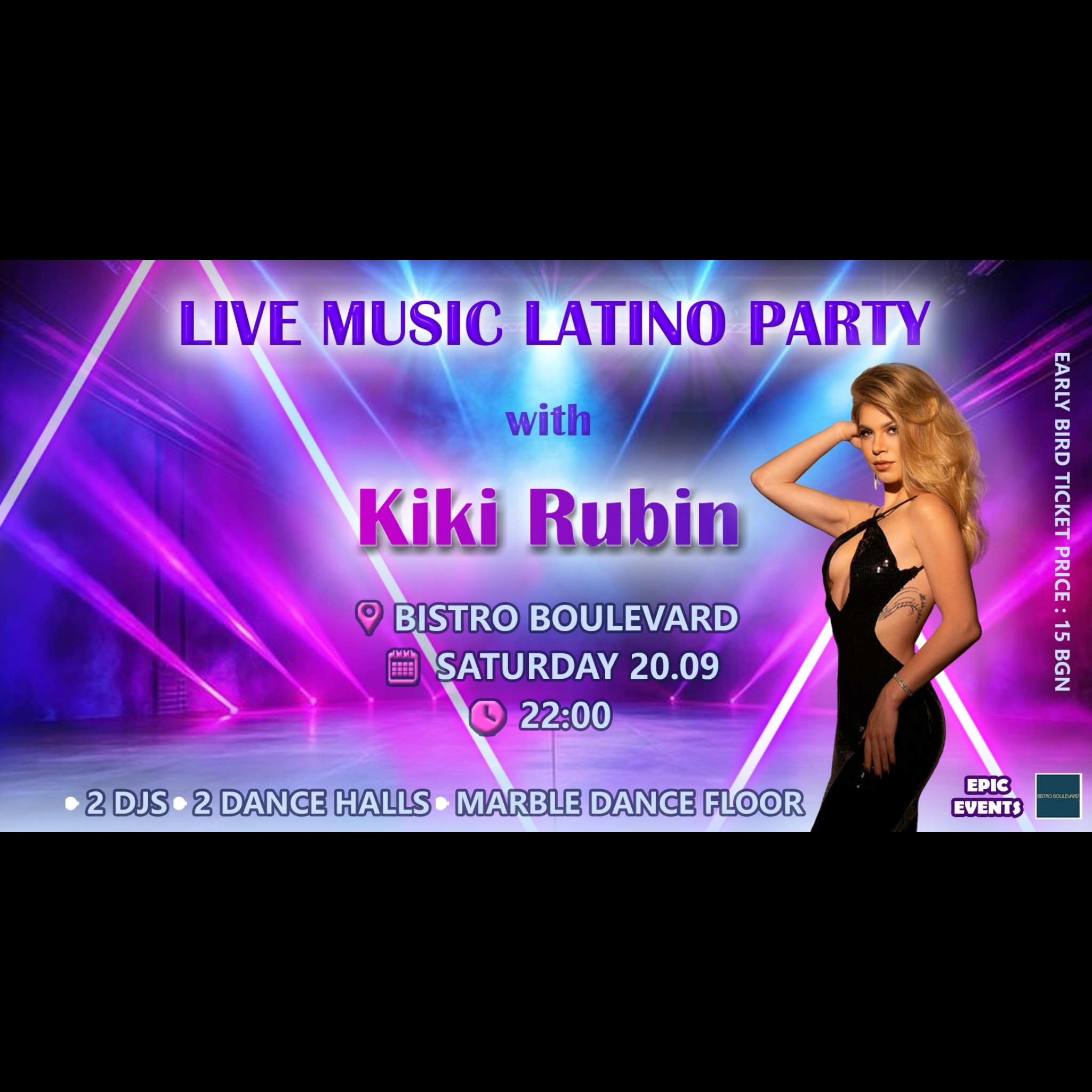 LIVE MUSIC LATINO PARTY WITH KIKI RUBIN💎
