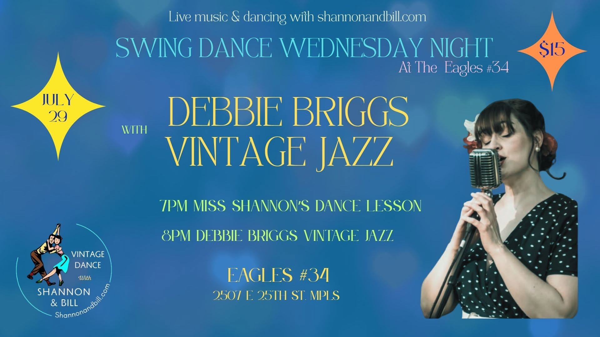 Debbie Briggs at Swing Dance Wednesday Night 7 29
