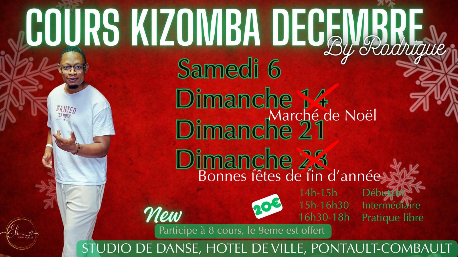 Cours de Kizomba pour débutants et Intermédiaires à Pontault-Combault 🕺💃