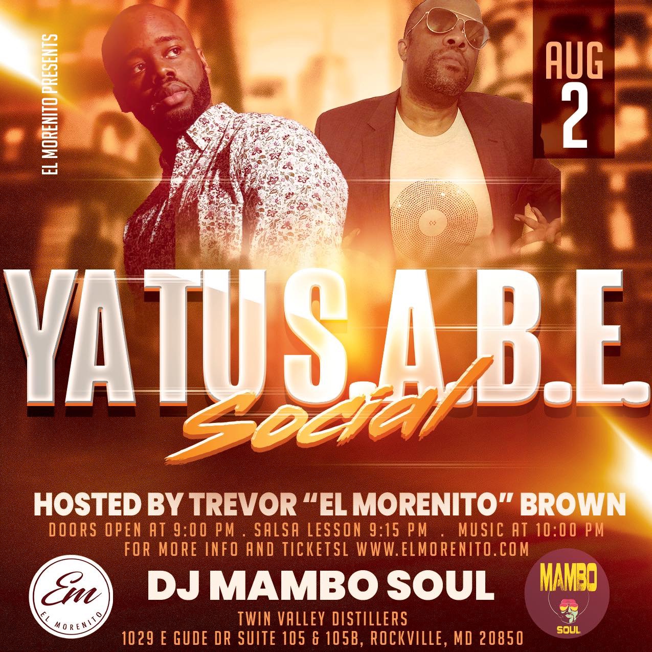 Ya Tu S.A.B.E. (Salsa and Bachata Evening) Aug 2nd 2024