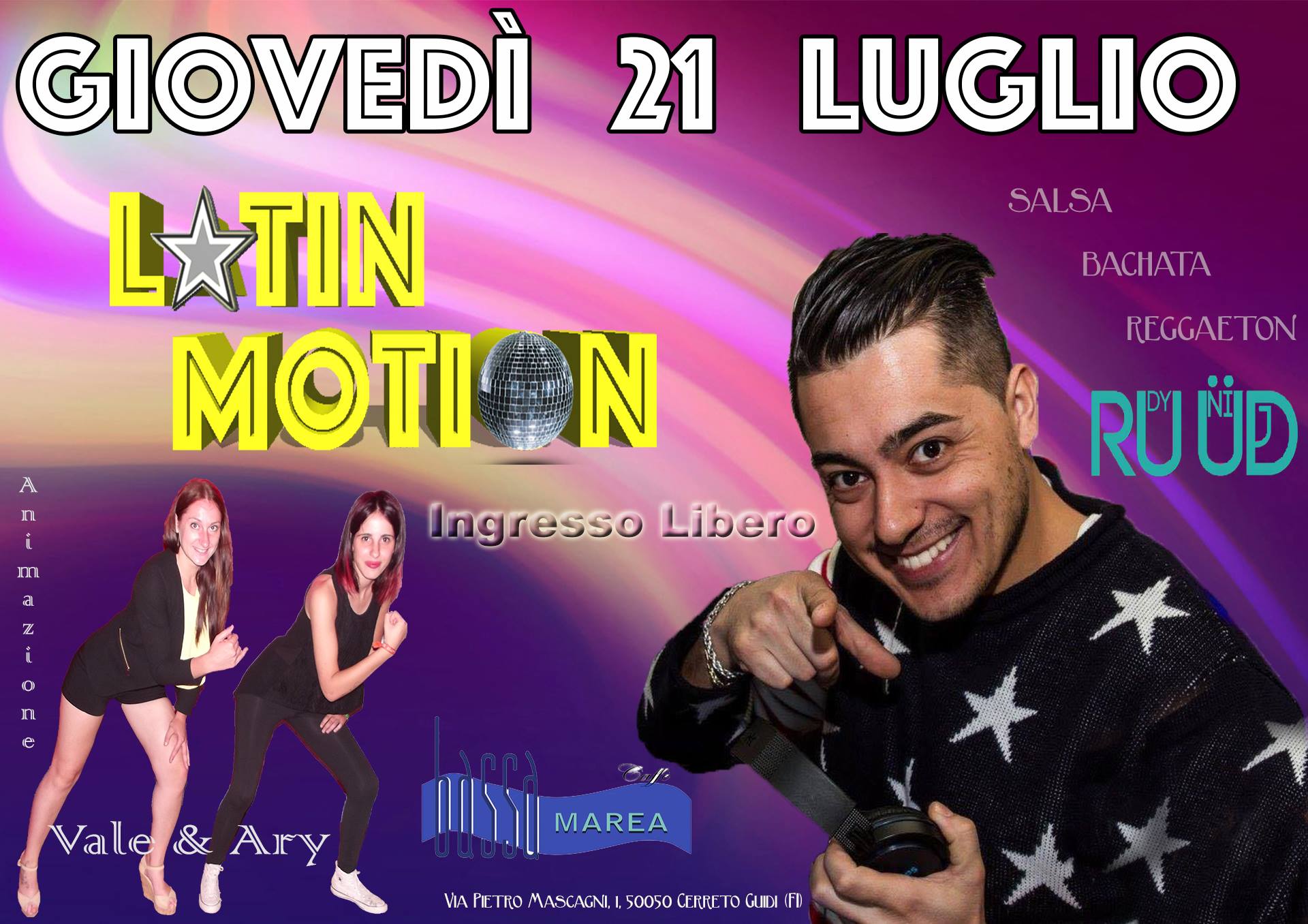 Caffè bassa MAREA Presenta LATIN Motion Summer